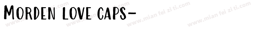 Morden love caps字体转换